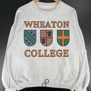 Wheaton College University Wheaton Wheaton Colle Sweatshirt Retro Vtg